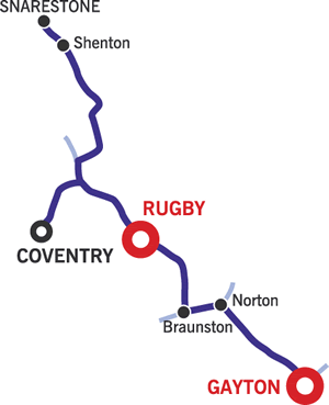 Coventry or Snarestone Route