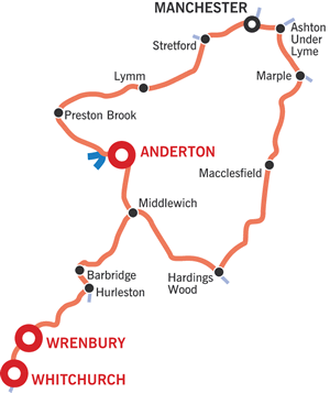 The Cheshire Ring Cruising Map