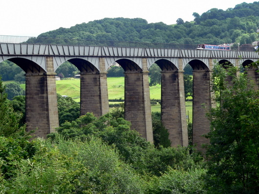The famous Pontcysyllte Aqueduct on the Llangollen Canal